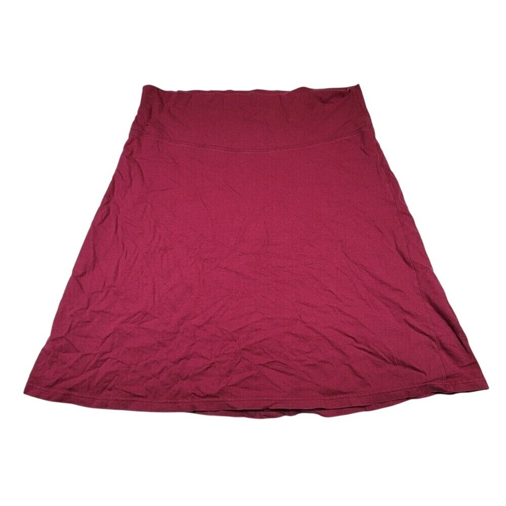 FIG Voyage Women's A-Line Skirt Sz S Magenta Red Active Pull-On Cover Up Stretch